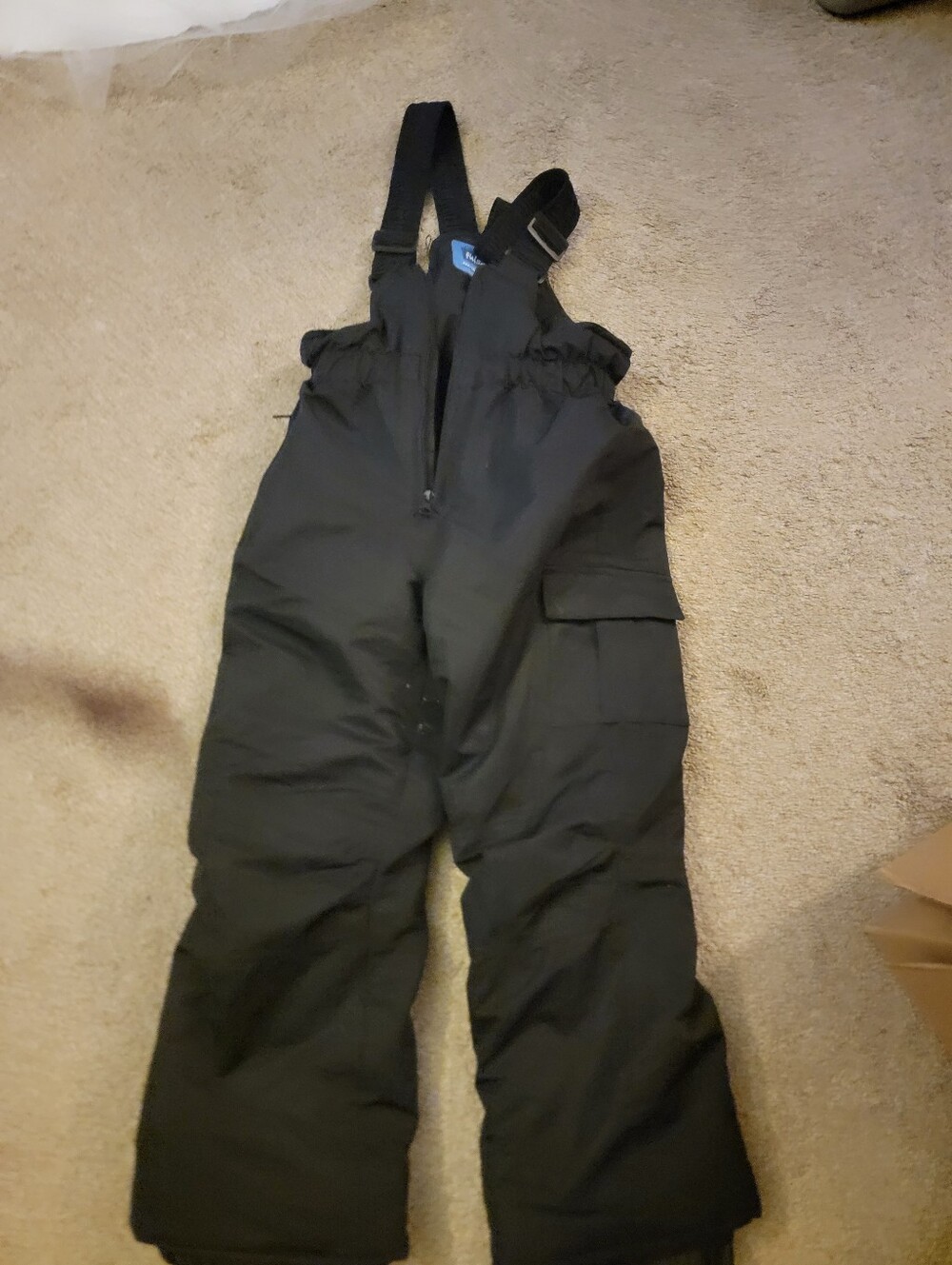 Pulse Black Insulated Snow Bib Pants with Adjustable Straps